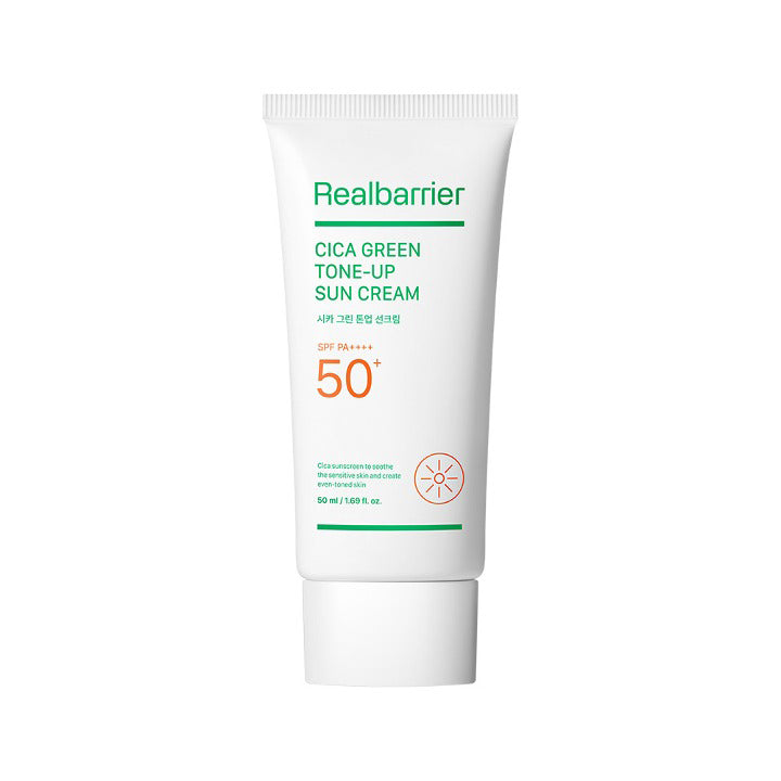 [Realbarrier] Cica Green Tone-Up Sun Cream 50ml (SPF50+, PA++++)