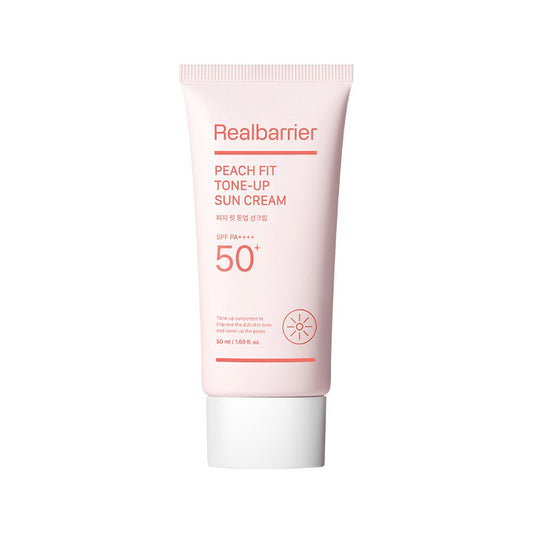 [Realbarrier] Peach Fit Tone-Up Sun Cream 50ml (SPF50+, PA++++)