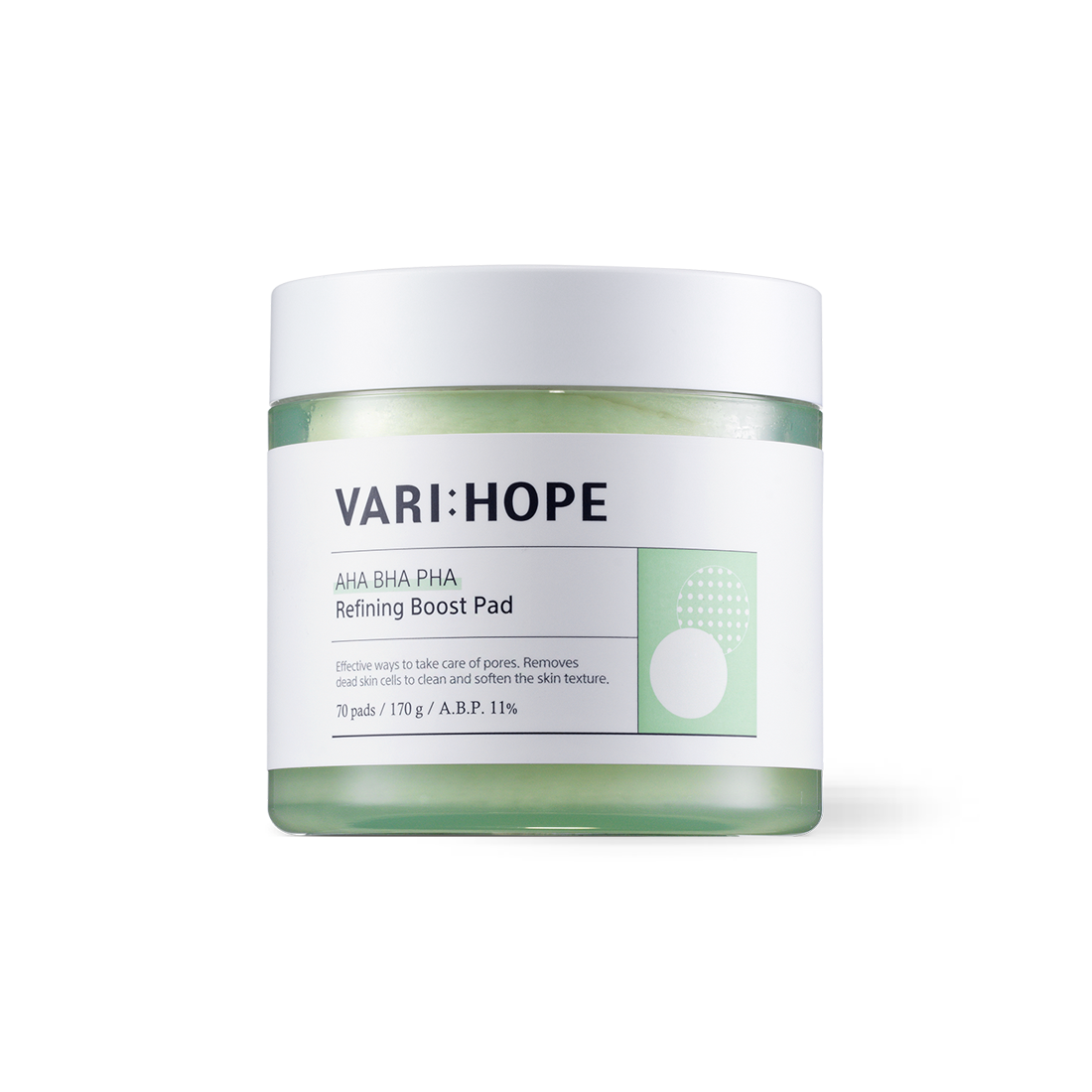 [VARIHOPE] AHA BHA PHA Refining Boost Pad (70ea¸ 170g)
